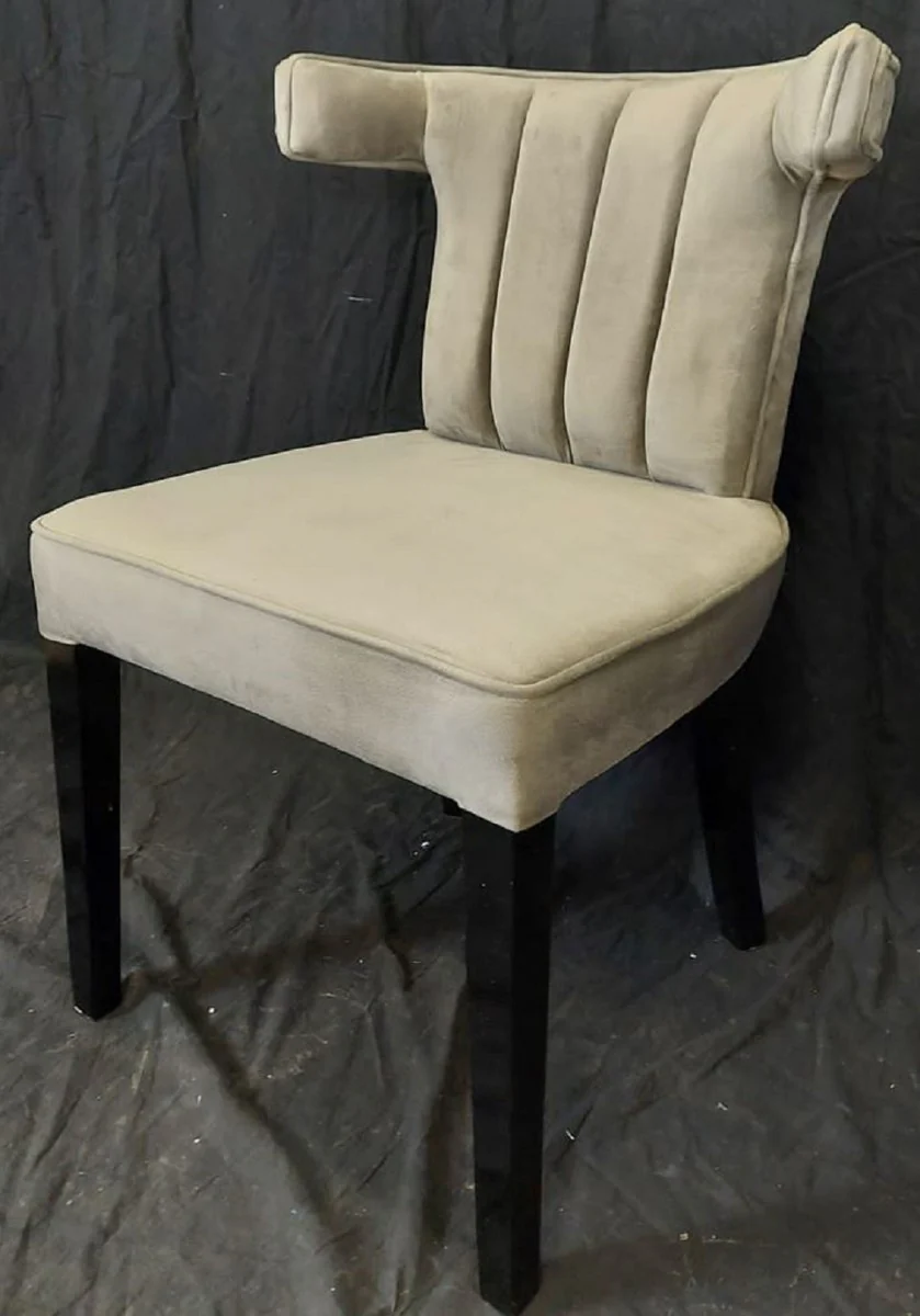 Luxury dining room chair gray / black - Elegant luxury kitchen chair - Dining room furniture - Kitchen furniture - Luxury furniture - Luxury furnishings