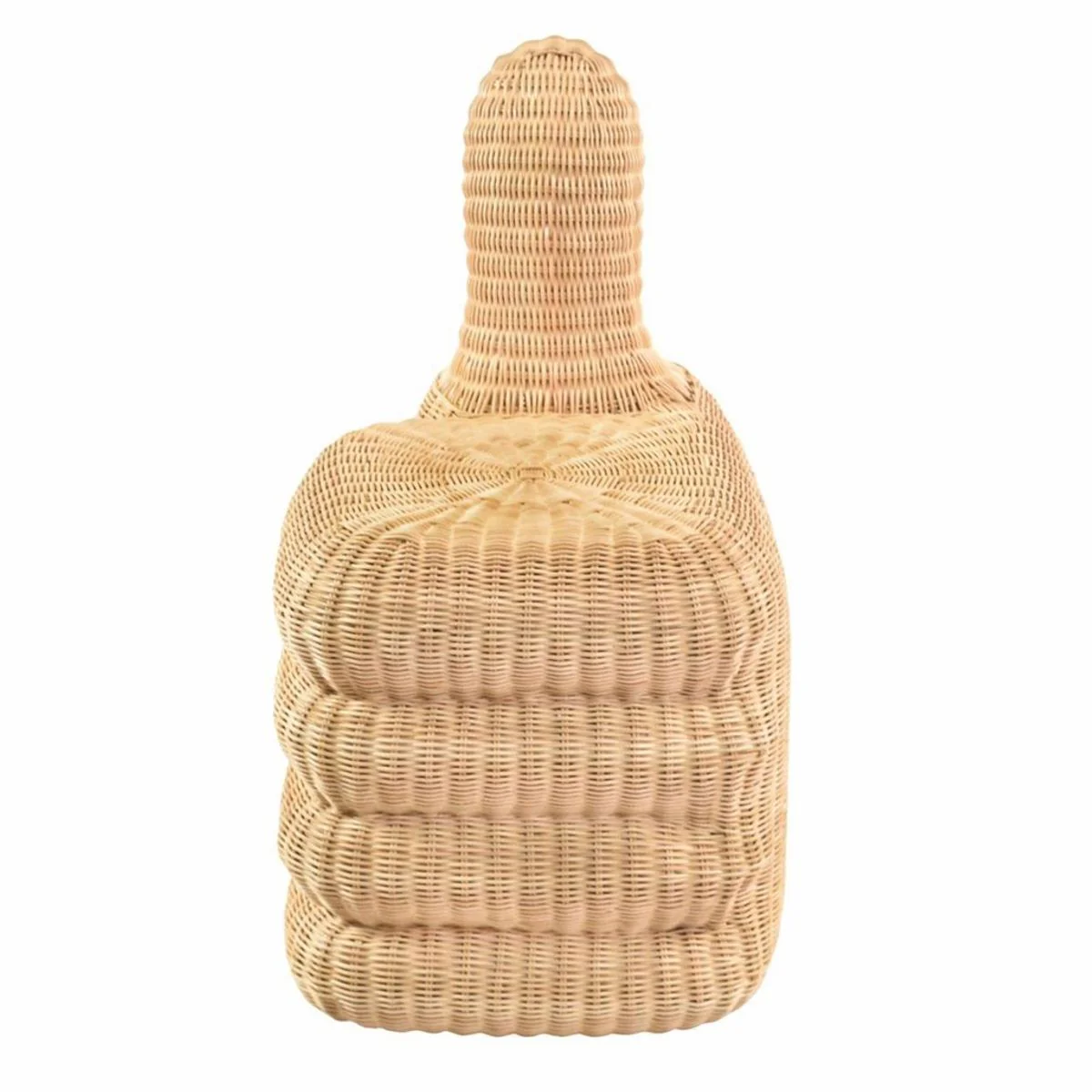 Luxury rattan stool natural color H. 77 cm - living room & hotel furniture