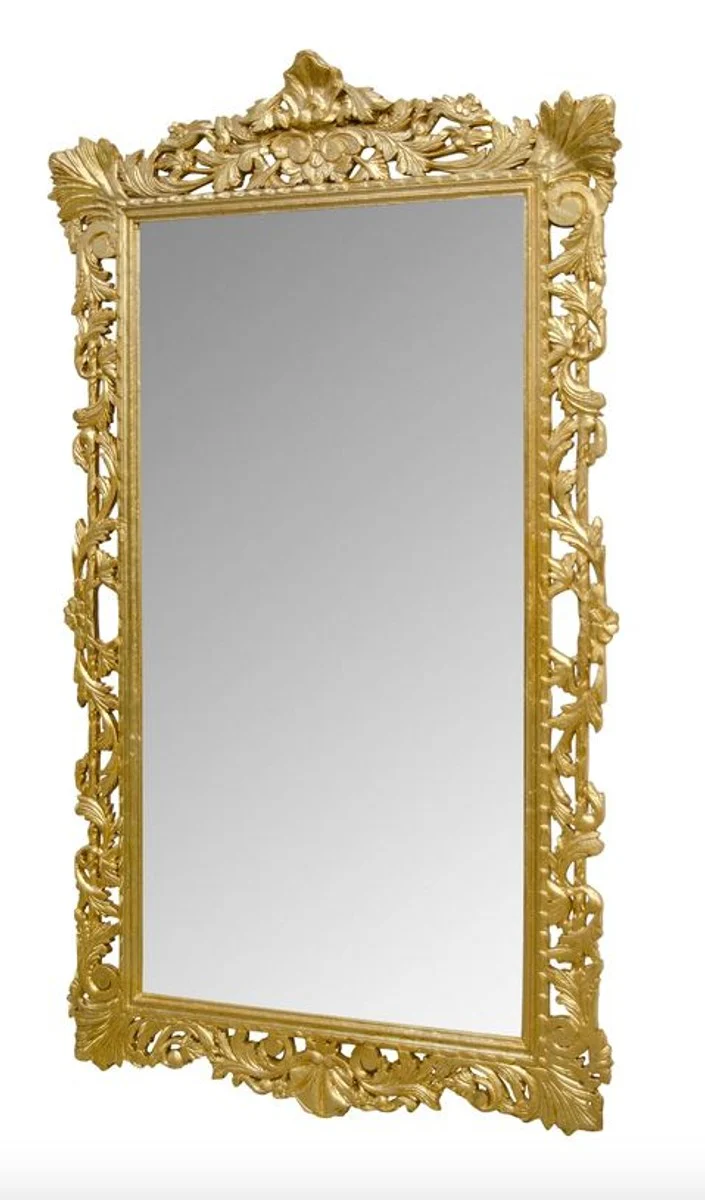 Baroque wall mirror gold 115 x H. 202 cm - Baroque style mirror antique style furniture
