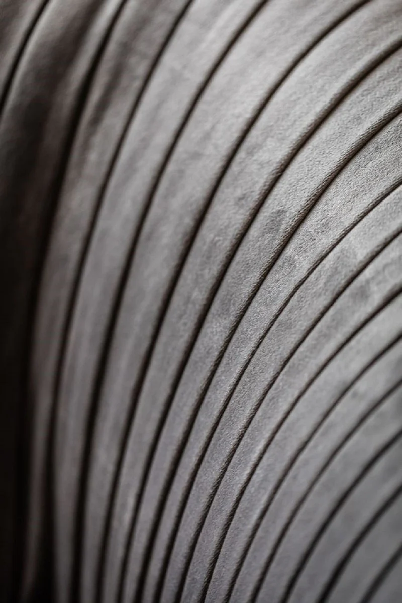 Luxury velvet couch gray 250 x 101 x H. 74 cm - Elegant living room sofa - Luxury furniture