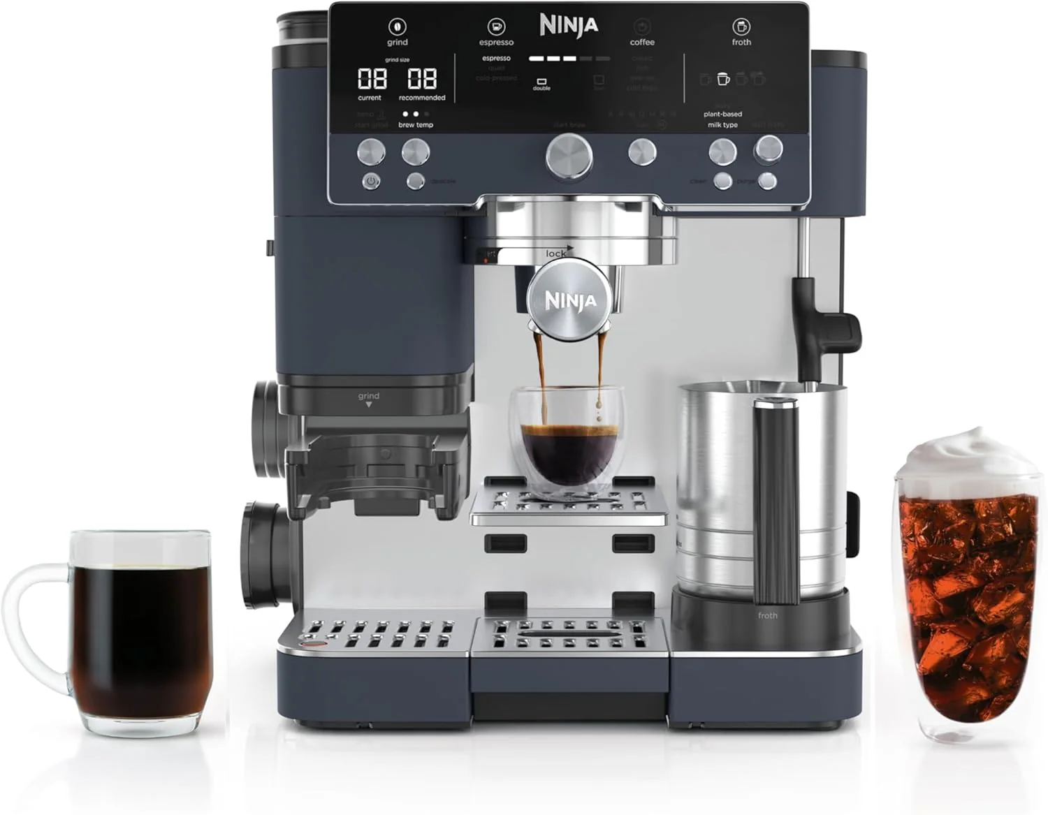 Ninja Luxe Café 3-in-1 Espresso Drip Coffee and Cold Brew Machine Integrated Coffee Grinder