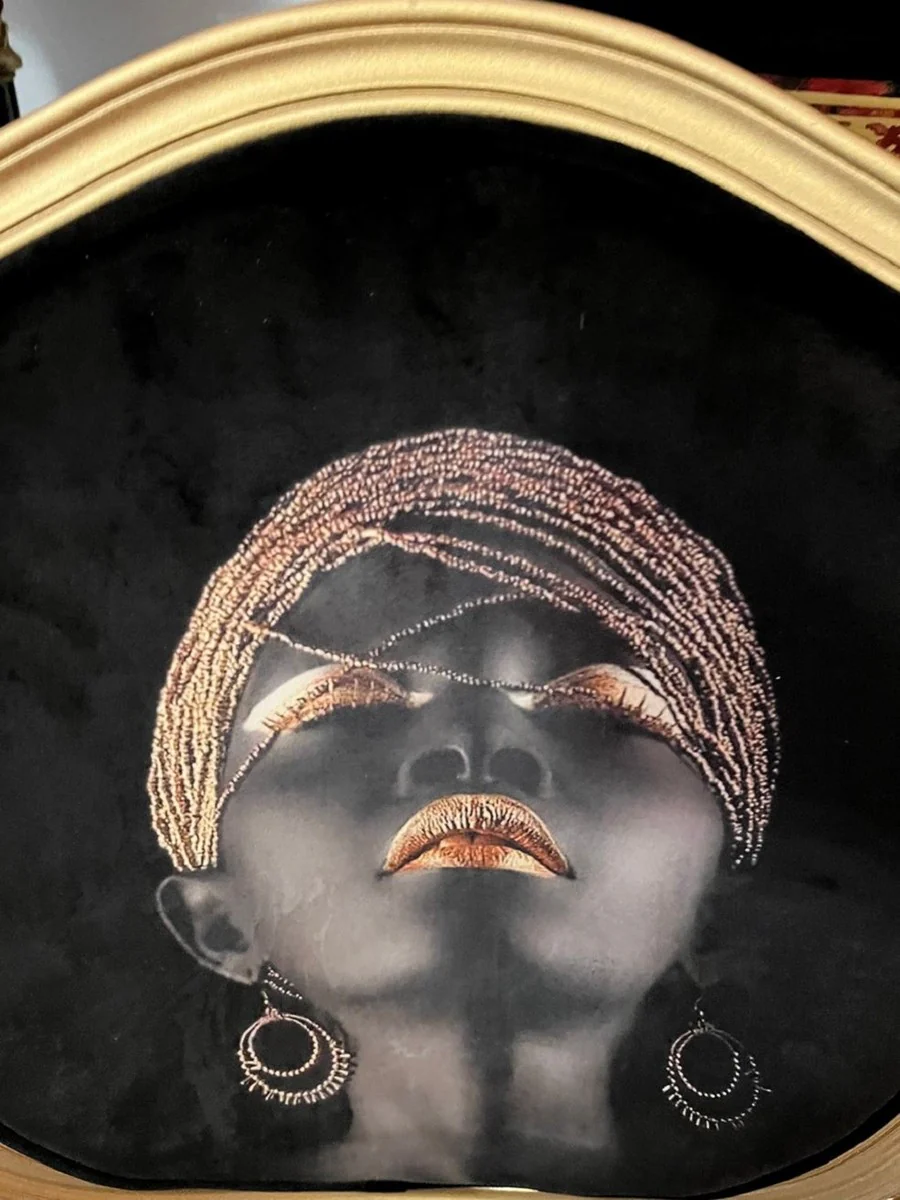 Art Deco Dining Room Chair Black / White / Multicolor / Gold - Art Deco Solid Wood Chair - Art Deco Dining Room Furniture - Art Deco Furniture - Art Deco Furnishings - Furniture in Art Deco Style