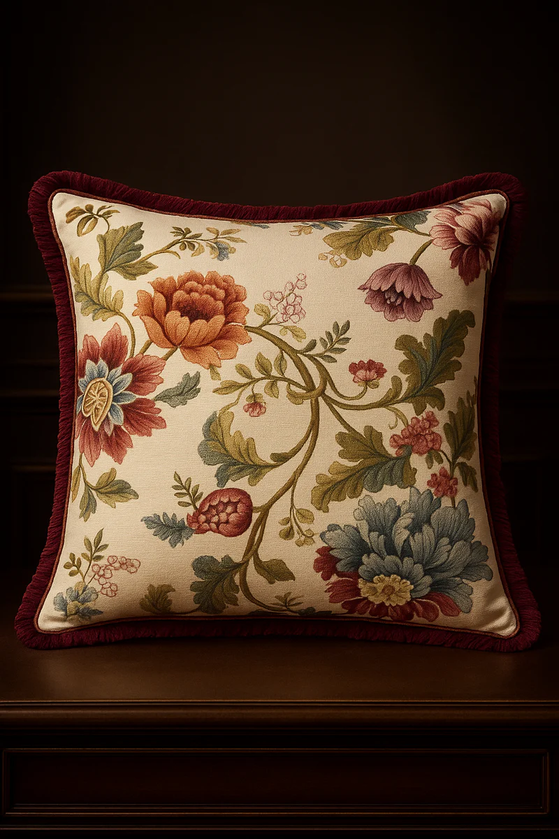 Harald Glööckler luxury decorative cushion Pompöös by white / colorful 45 x 45 cm