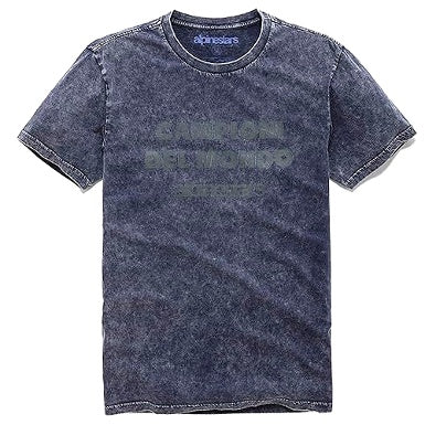 CAMISETA ALPINESTARS WORD UP PREMIUM AZUL