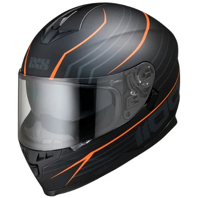 CASCO IXS 1100 2.1 - NEGRO MATE / NARANJA