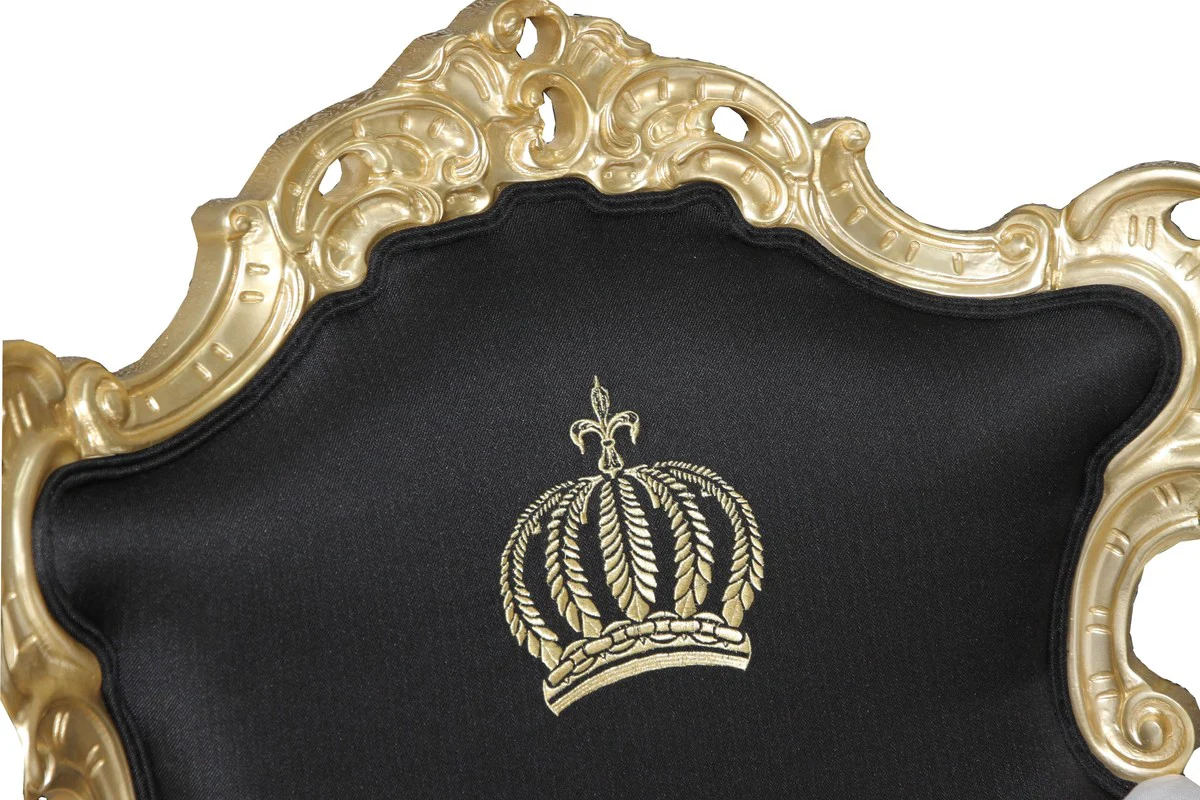 Pompöös by Luxury Baroque Armchair Black / White / Gold - Pompööser Baroque Armchair designed by Harald Glööckler