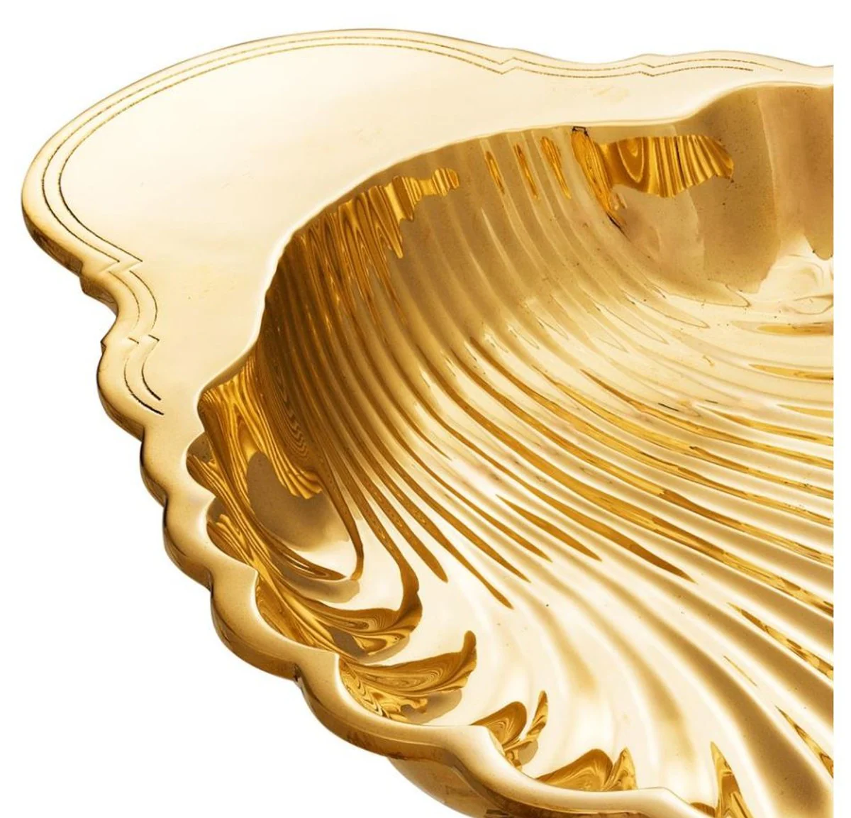 Luxury Brass Shell Serving Tray Gold - Designer Tray