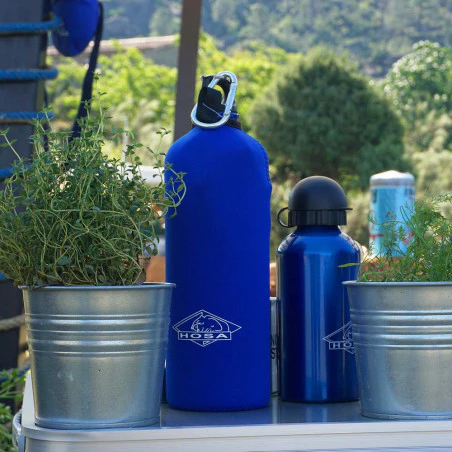 Hosa Aluminum Bike 500 ml blue - Cycling water bottle