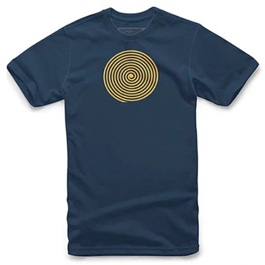 CAMISETA ALPINESTARS OSCAR SPIRAL AZUL / AMARILLO