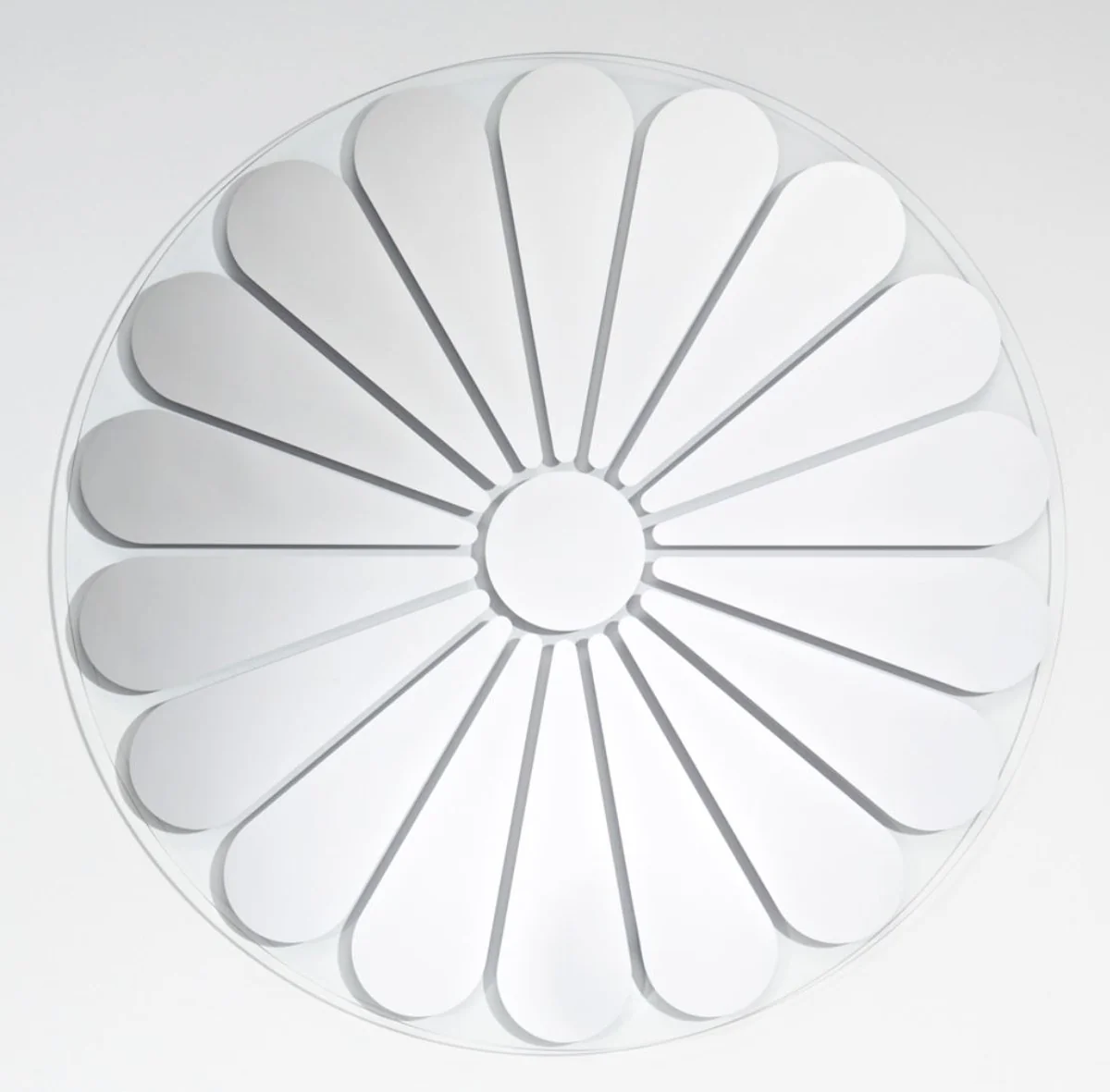 Luxury wall mirror with floral motif Ø 105 cm - designer mirror