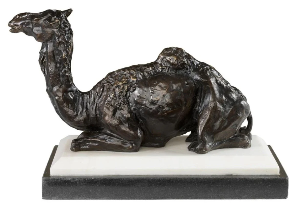 Designer bronze figure camel on base 37 x 15 x H. 24 cm - noble & magnificent