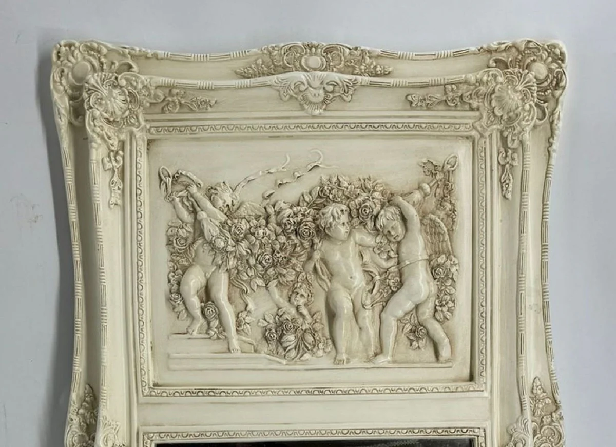 Baroque mirror cream H. 117 cm - Baroque furniture
