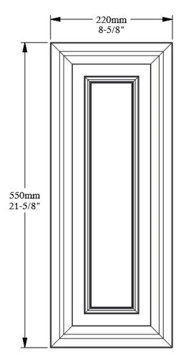 Wall panel white 55 x 1.7 x H. 22 cm - Rectangular panel - Decorative accessories
