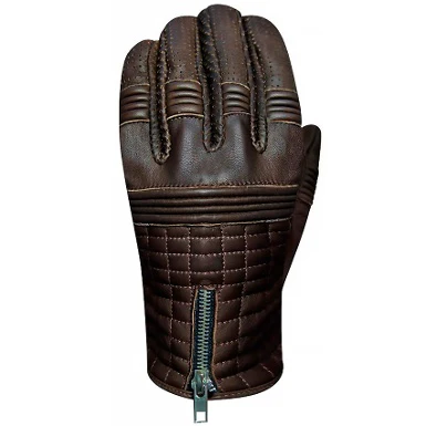 SUMMER RACER HERO LEATHER BROWN GLOVES