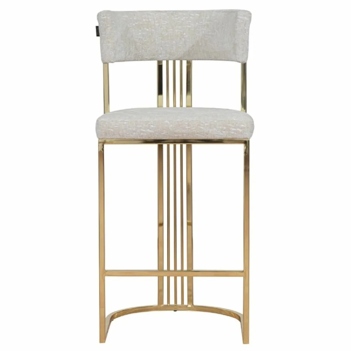 Luxury metal bar chair gold / gray H. 112 cm - luxury bar furniture