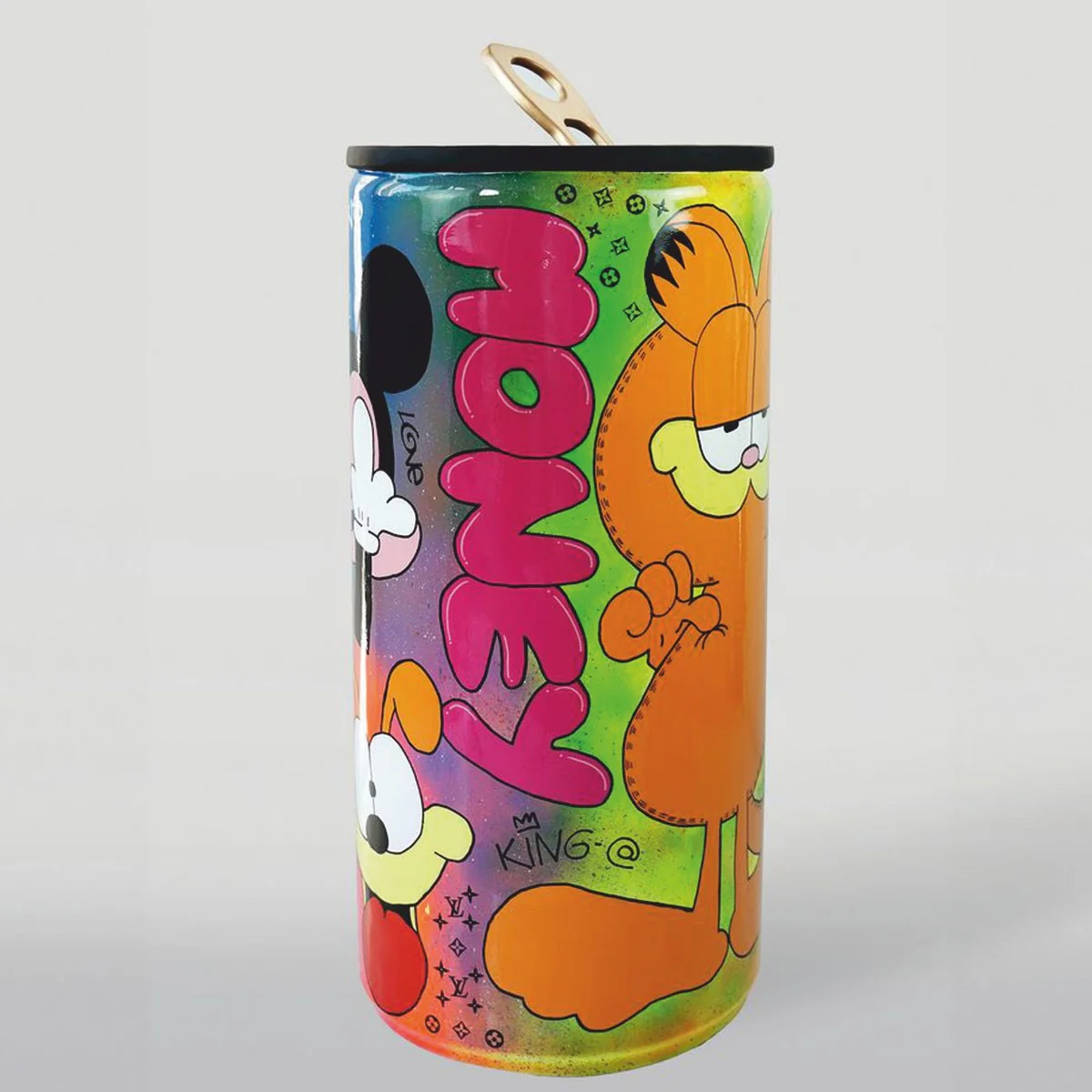 XXL decorative drinks can colorful H. 120 cm - living room & garden decoration