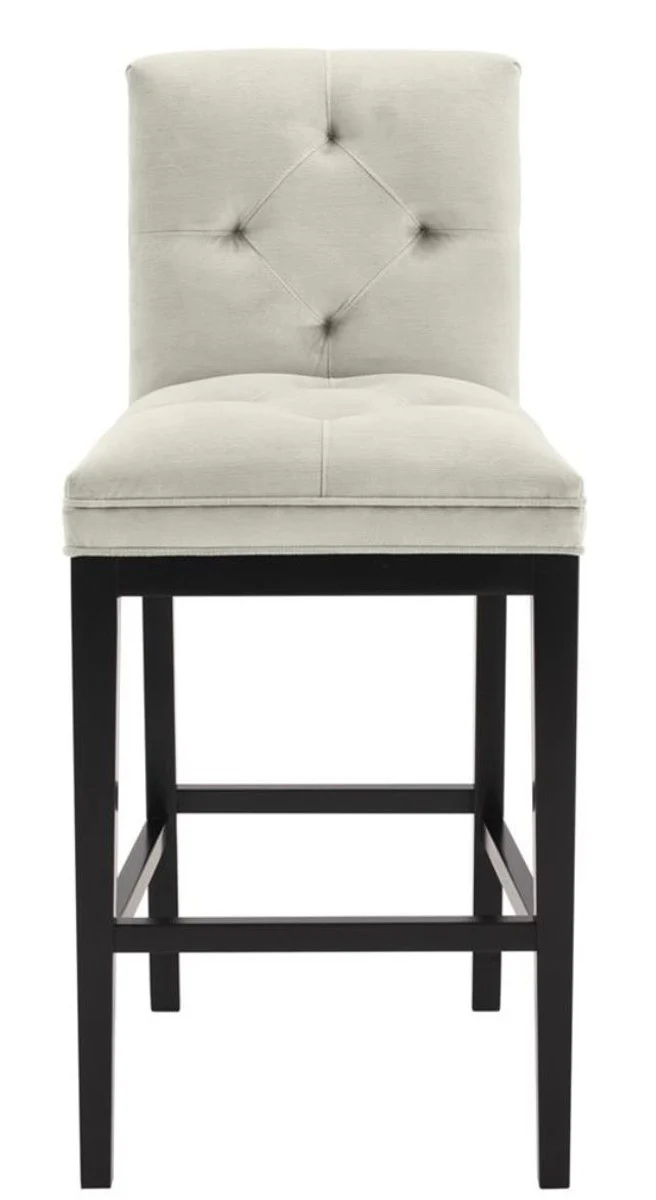 Luxury bar chair light gray / black 51 x 63 x H. 110 cm - Hotel Restaurant Club Furniture