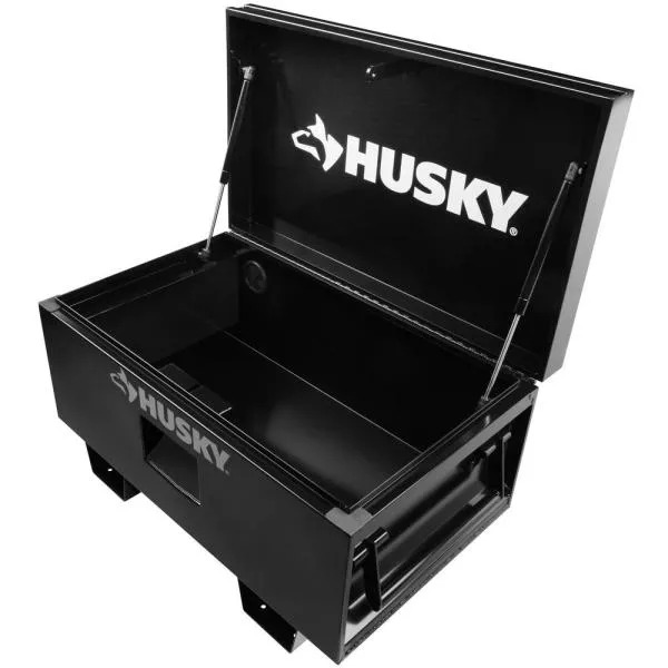 32 IN. W X 19.3 IN. D STEEL JOB SITE TOOL BOX IN BLACK