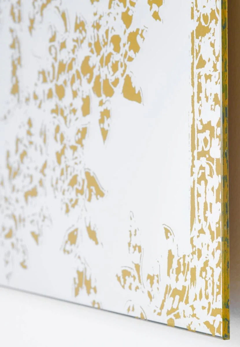 Art Deco vintage wall mirror bronze 101 x H. 142 cm - antique style furniture