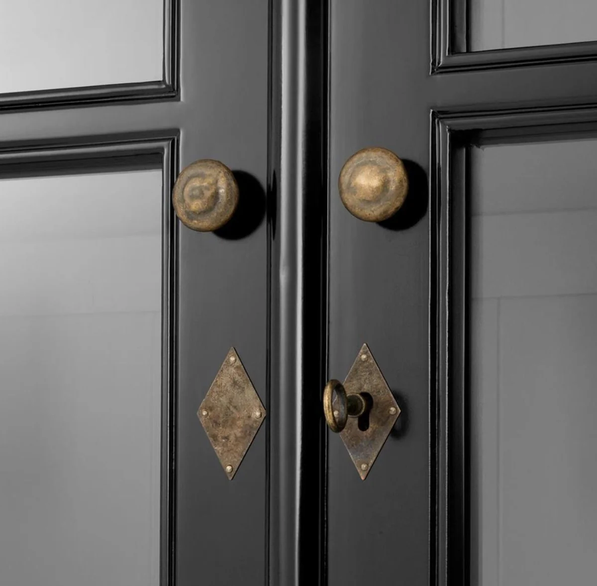 Luxury living room cabinet black 90 x 38 x H. 230 cm - Limited Edition