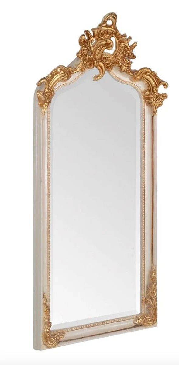 Baroque mirror antique style cream / gold 115 x 48 cm - furniture wall mirror