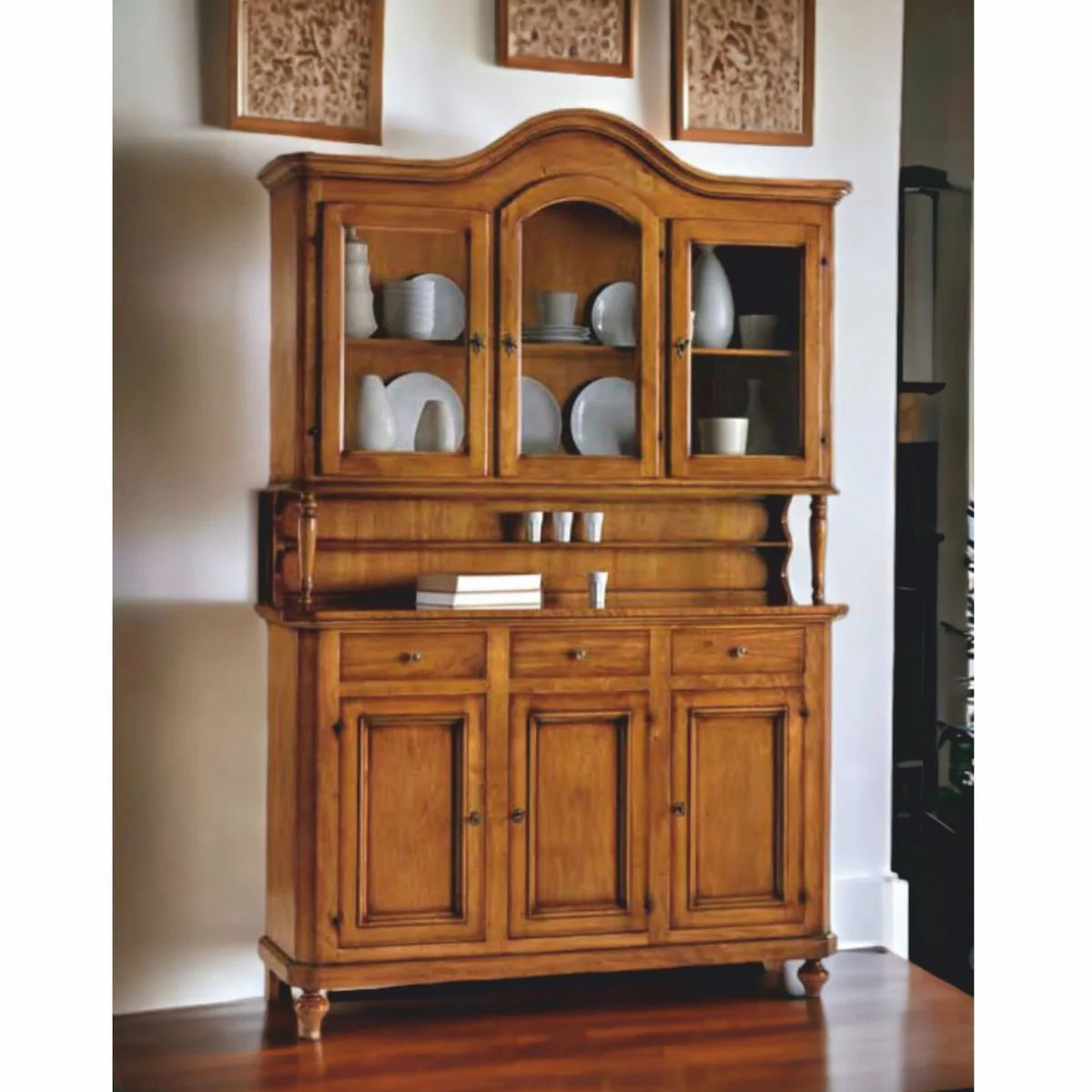 Country house style dining room cabinet brown 158 x 47 x H. 230 cm - Dining room furniture