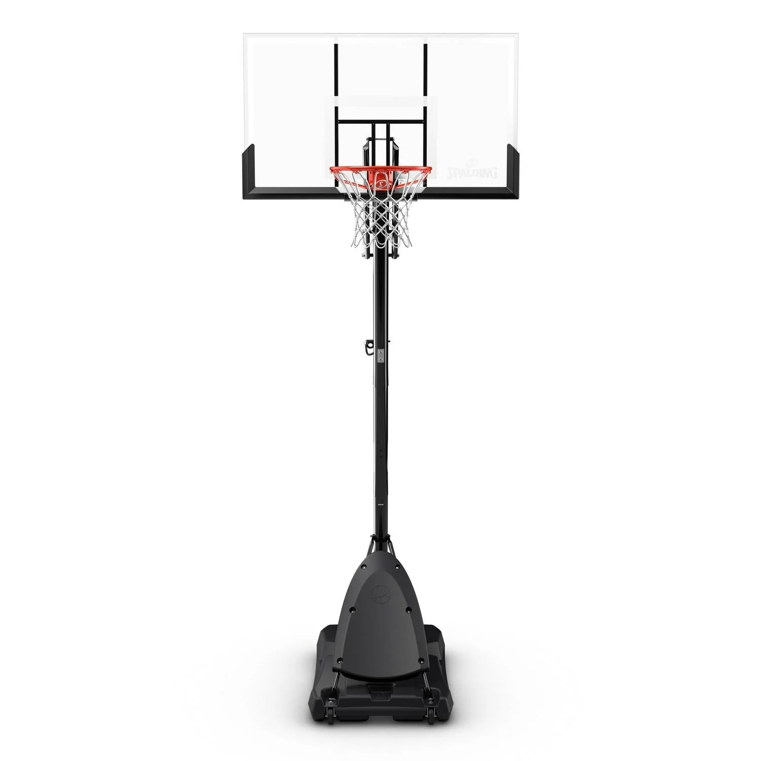 2025 Spalding 54 In. Shatter-proof Polycarbonate Exacta heightA Portable Basketball Hoop System