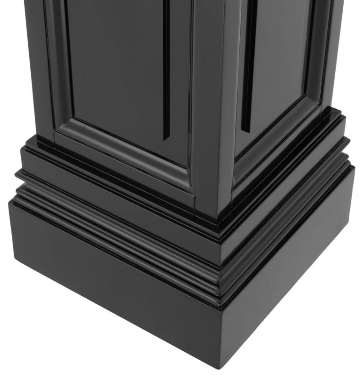 Designer mahogany column black 33 x 33 x H. 80 cm - luxury side table