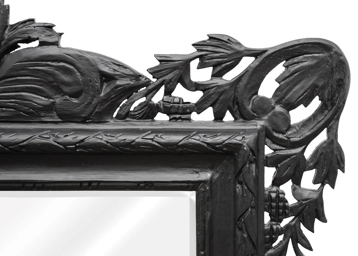 Baroque wall mirror black 190 x H. 155 cm - living room mirror in baroque style