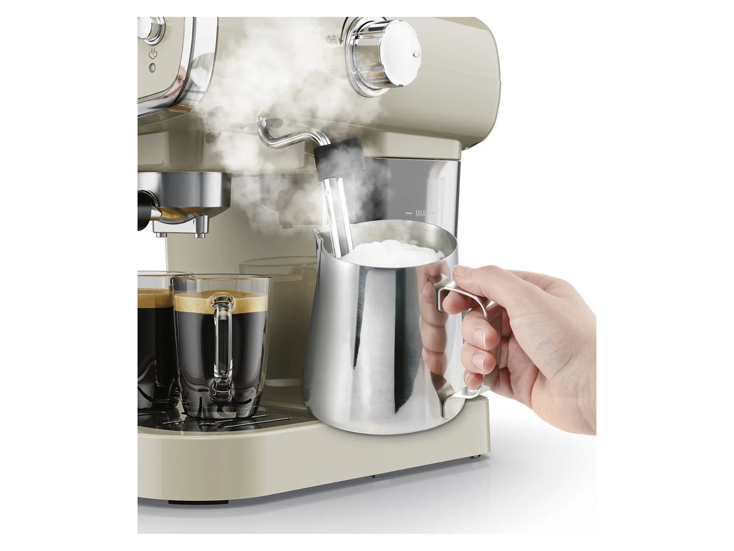 SILVERCREST KITCHEN TOOLS Espressomaschine SEML 1050 A1, 2-in-1, 1050 W