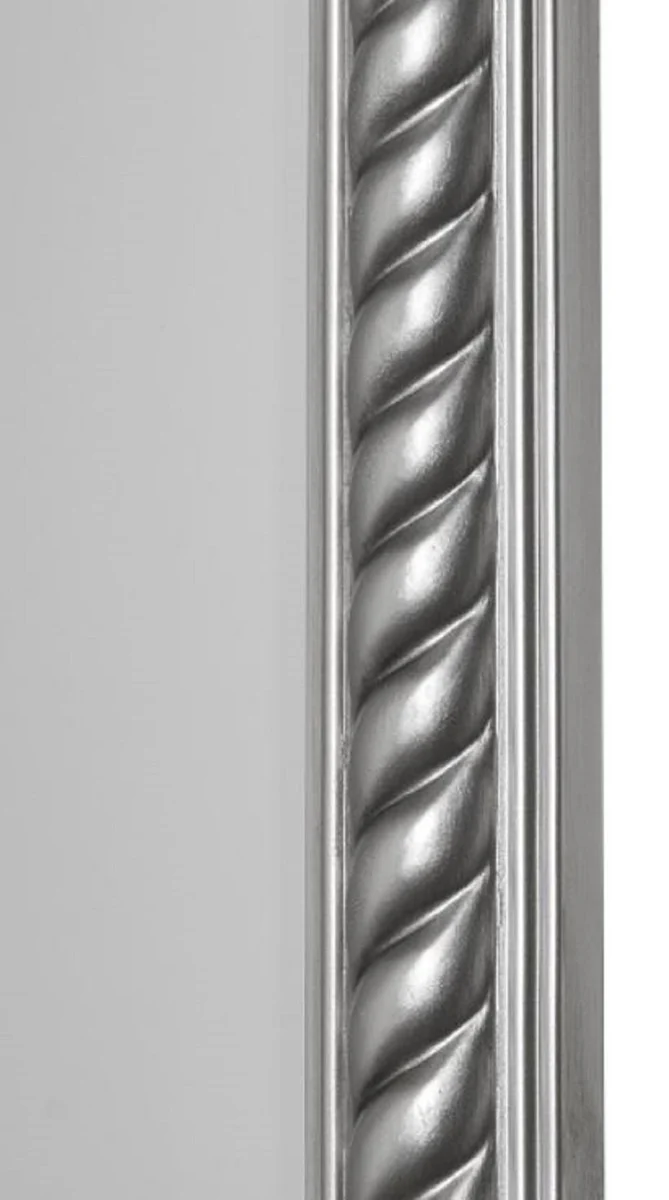 Baroque mirror / wall mirror antique silver 52 x H. 62 cm - Baroque furniture