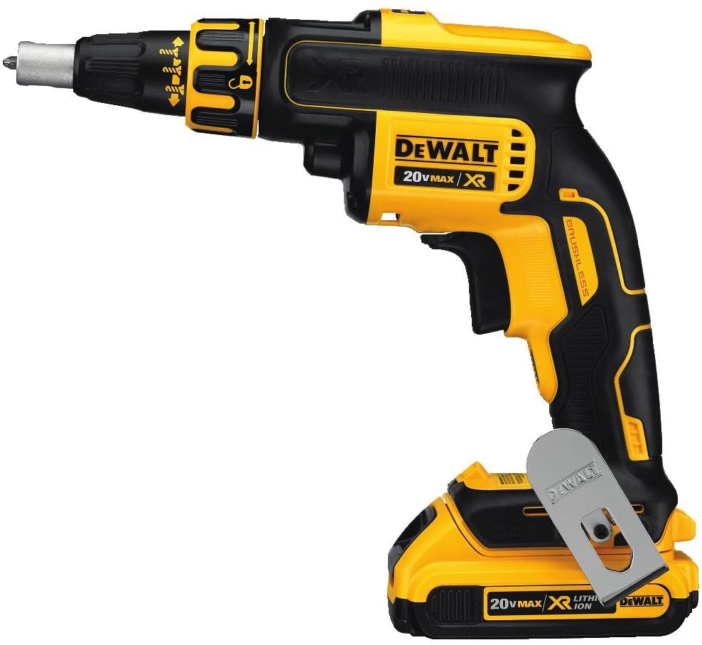 DEWALT 20V MAX XR DRYWALL SCREW GUN & IMPACT DRIVER KIT, 2.0-AMP HOUR (DCK267D2)