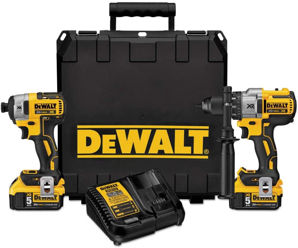 DEWALT 20V MAX XR CORDLESS DRILL COMBO KIT, BRUSHLESS, 5.0-AH, 2-TOOL (DCK299P2)