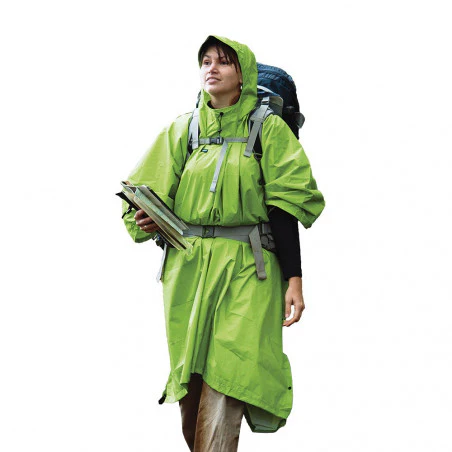 DD Hängematten Nylon Poncho-Tarp verde - Poncho impermeable de lluvia
