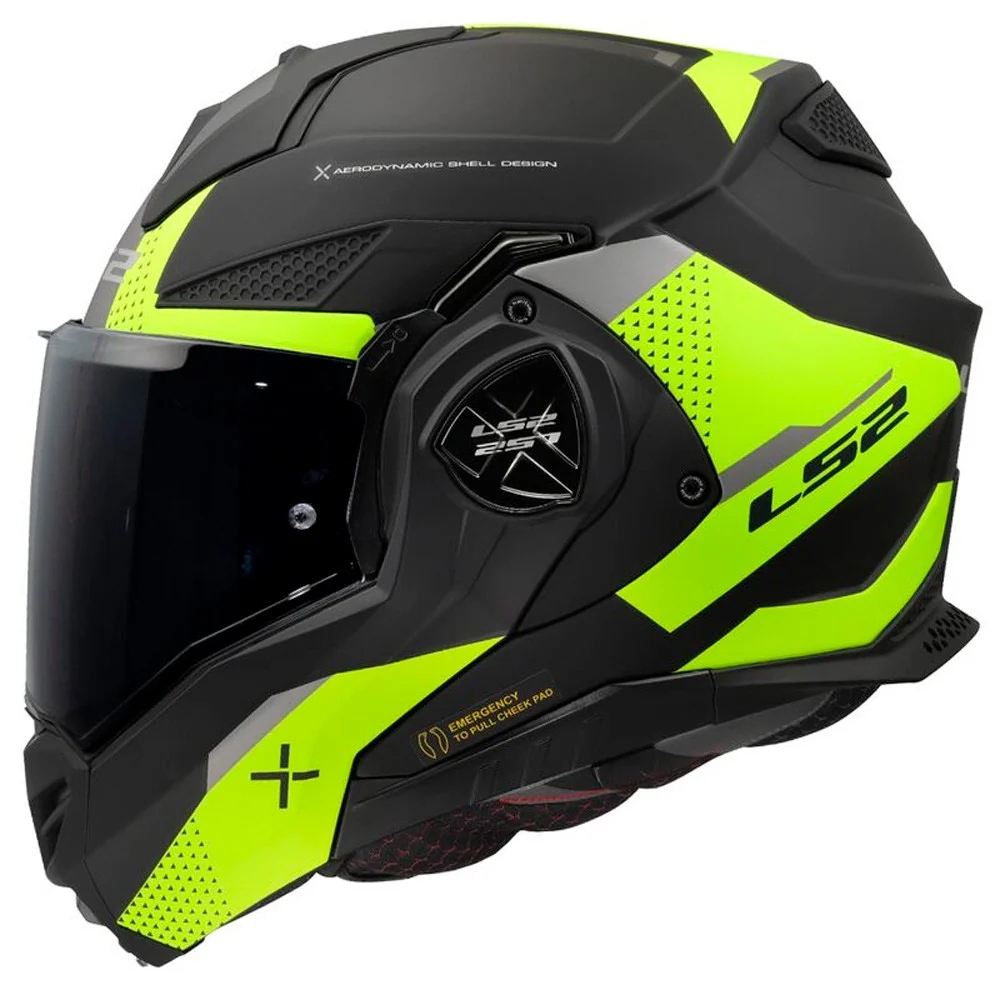 LS2 FF901 ADVANT X OBLIVION II HELMET - MATTE BLACK / YELLOW