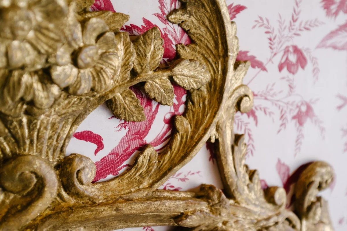 Luxury Baroque Mirror Antique Gold / White / Red - Rectangular Italian Baroque Style Wall Mirror - Baroque Furniture - Luxury Furniture in Baroque Style - Luxury Quality - Made in Italy