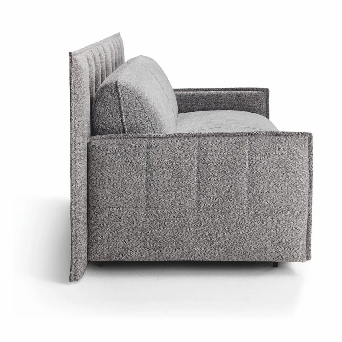 Luxury sofa bed gray 220 cm - fold-out living room sofa