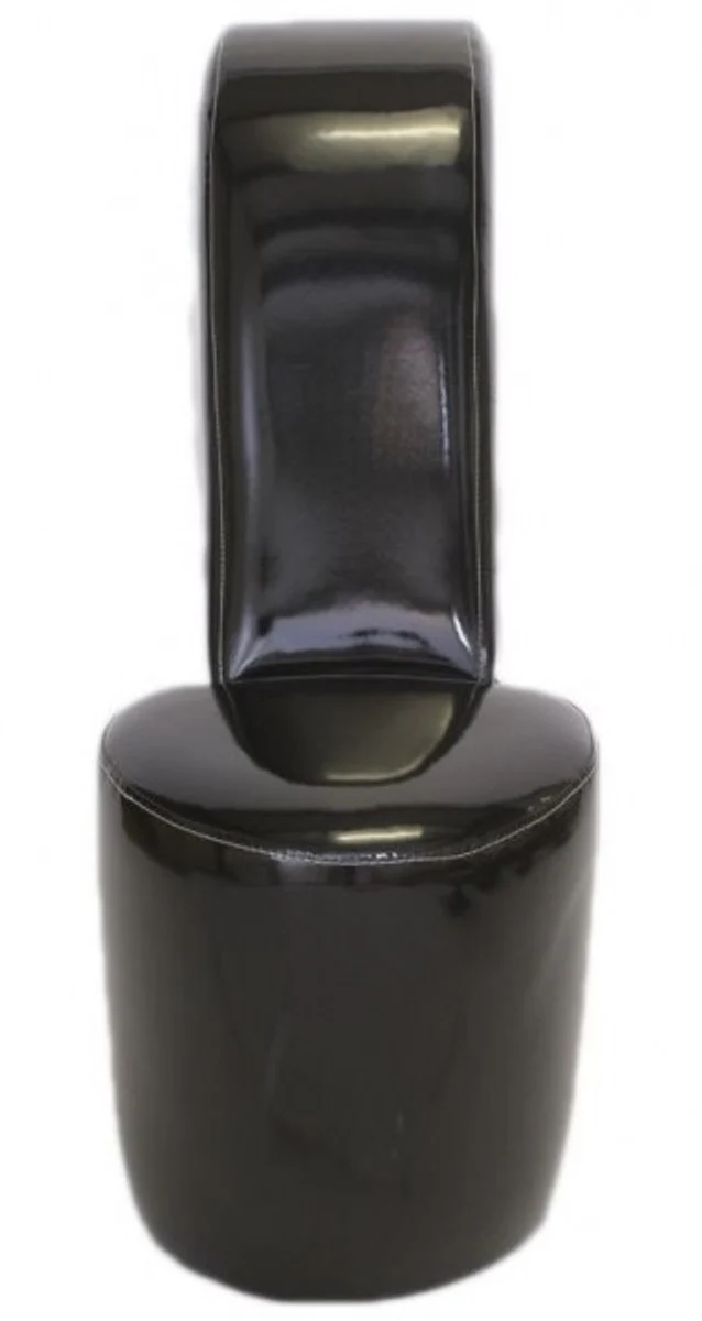 High Heel Armchair Black Lacquer Luxury Design - Designer Armchair - Club Furniture - Shoe Chair Armchair