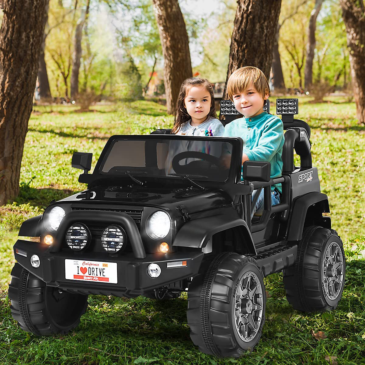 Electric car Jeep 2 seater with 3 speeds black