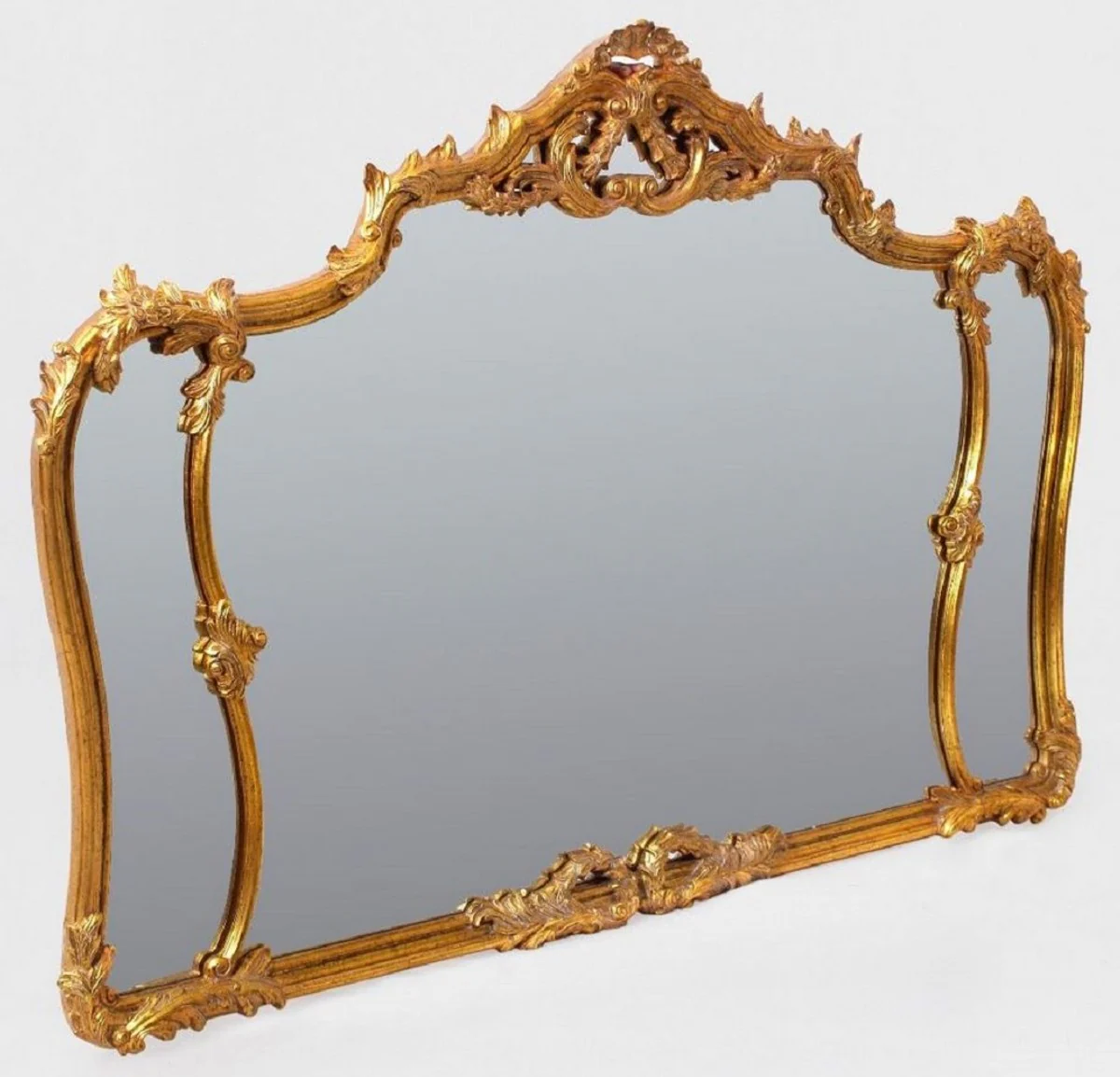 Luxury baroque mirror antique gold - magnificent wall mirror in baroque style - antique style wardrobe mirror - living room mirror - baroque furniture