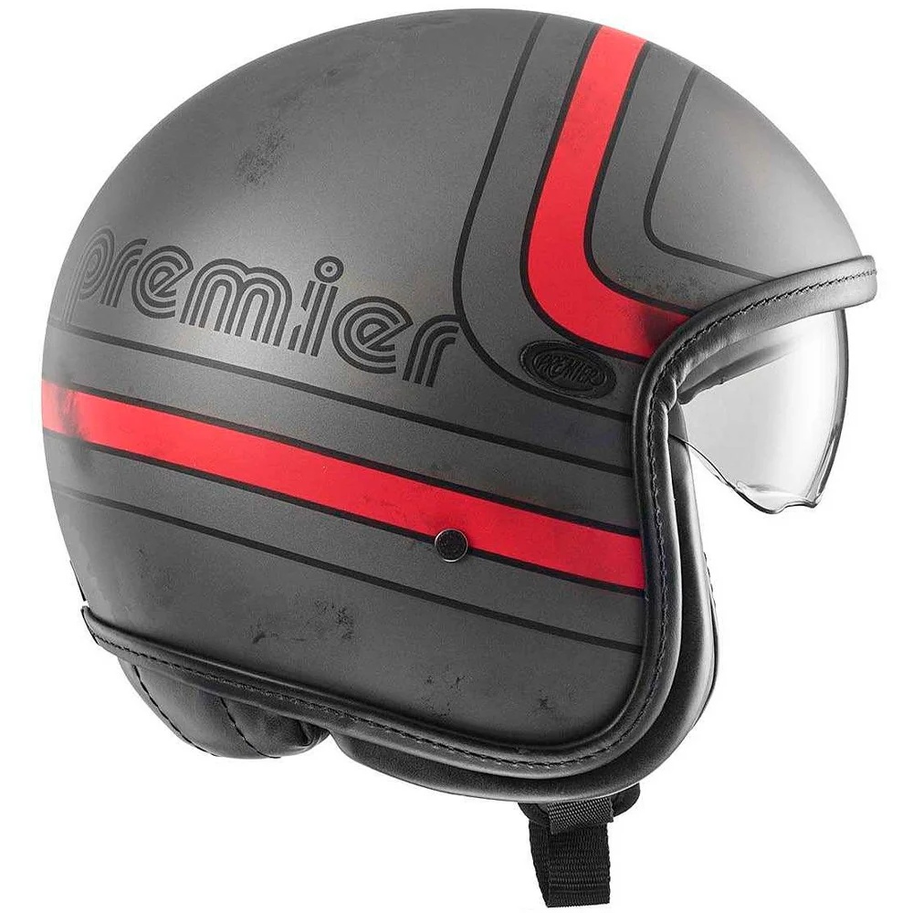 CASCO JET PREMIER VINTAGE PLATINUM EX 92 BM - GRIS / ROJO