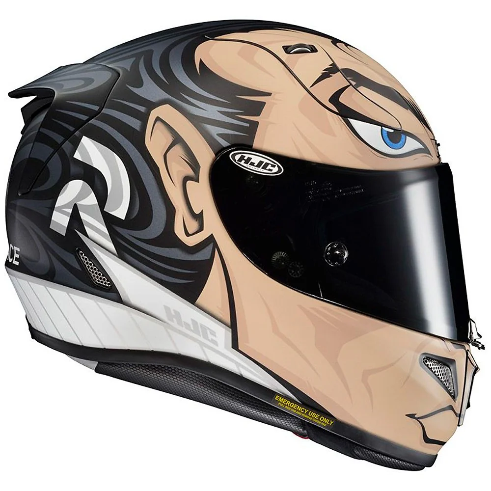 CASCO HJC RPHA11 TWO FACE DC COMICs NEGRO / ROJO