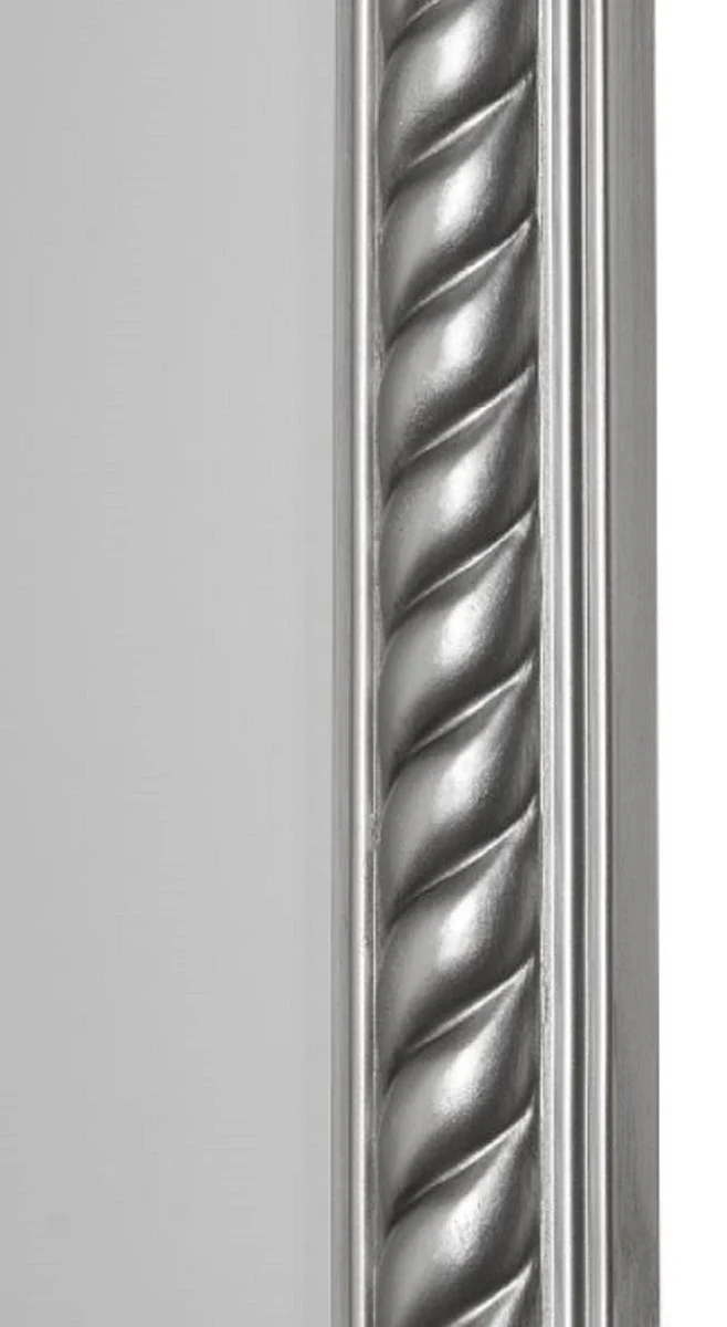 Baroque living room mirror / wall mirror antique silver 72 x H. 132 cm - Baroque furniture