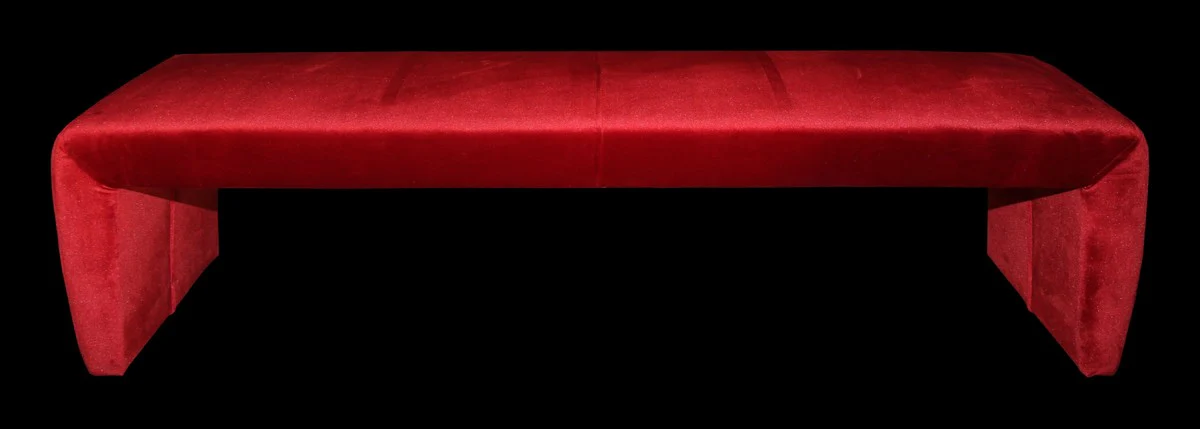 Luxury bench in Bordeaux red 181 x 50 x H. 48 cm - Luxury bench