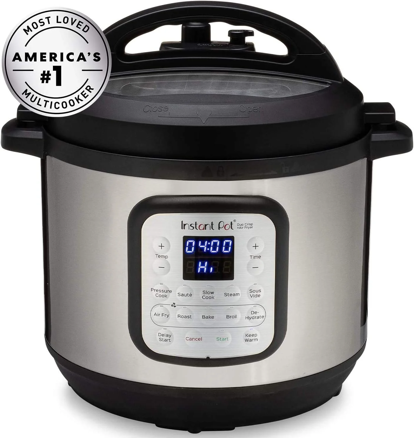 Instant Pot Duo 7-in-1 Electric Pressure Cooker, Slow Cooker, Rice Cooker, Steamer, Sauté Pan, Yogurt Maker, Warmer, and Sterilizer
