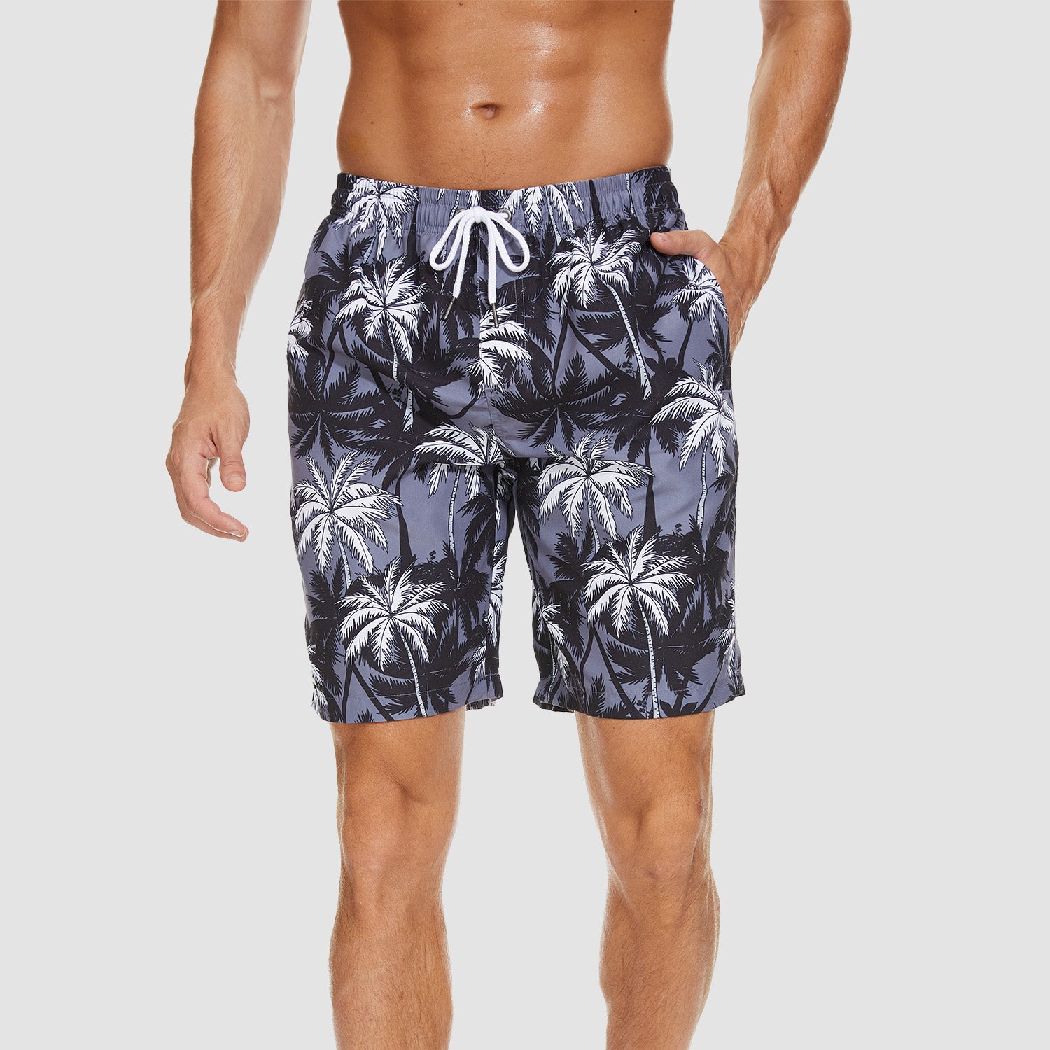 Swimming Trunks with Mesh Liner Quick Dry Funny Beachwear Shorts
