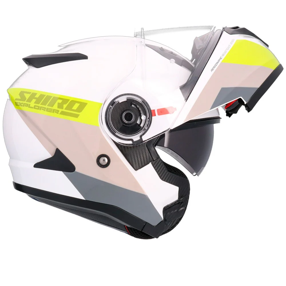 SHIRO EXPLORER MAVERICK HELMET - WHITE / YELLOW