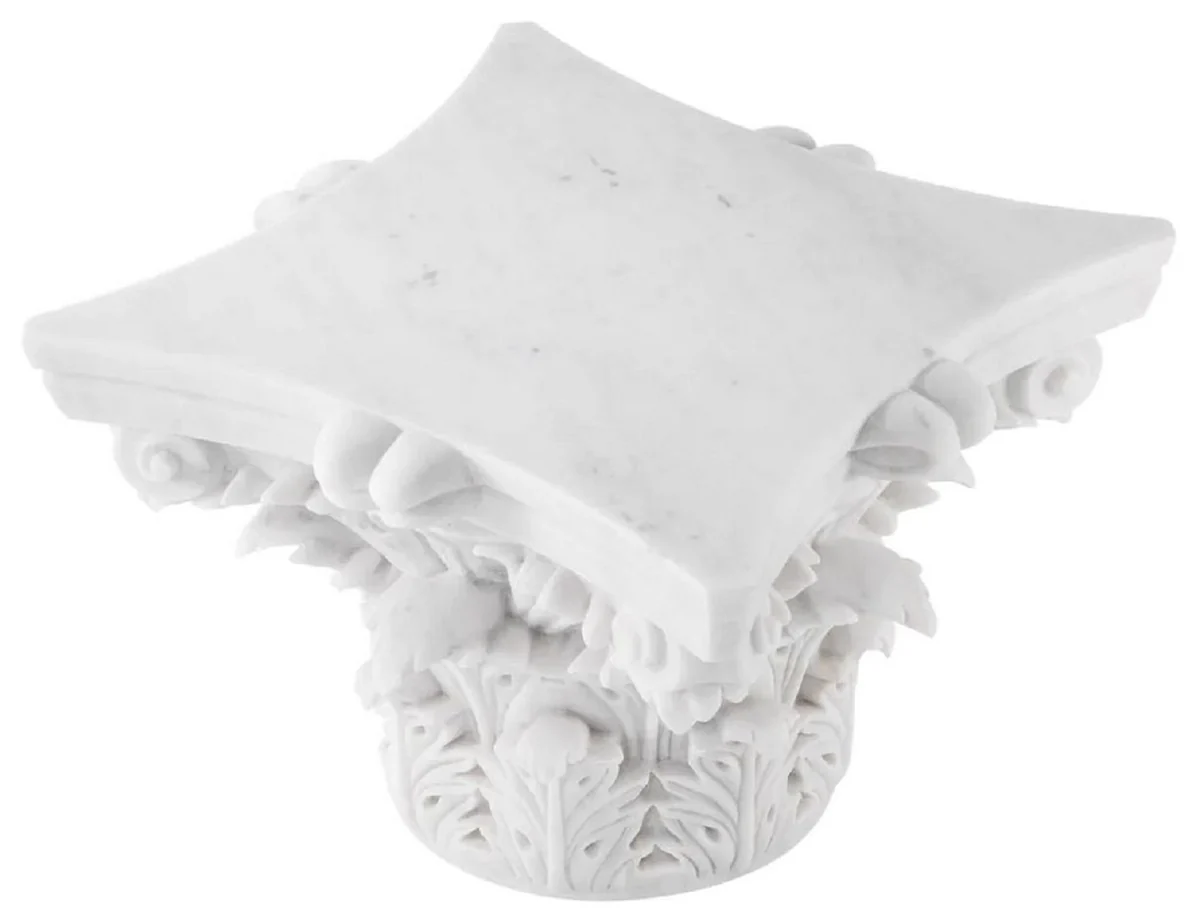 Luxury Baroque Marble Coffee Table White - Handcrafted Baroque Style Marble Living Room Table - Magnificent Luxury Baroque Marble Living Room Furniture
