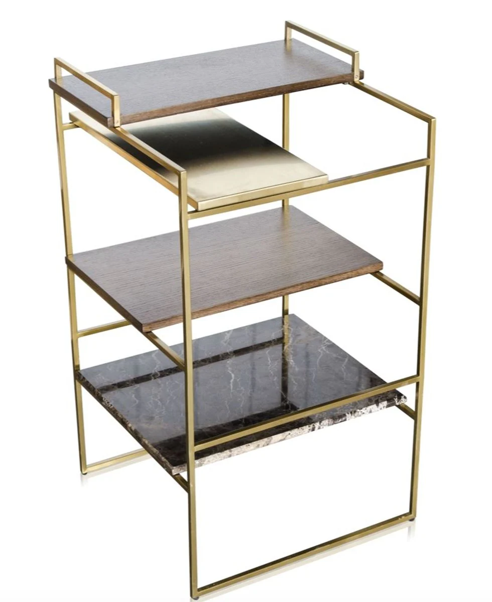 Luxury designer side table gold 45 x 45 x H. 80.5 cm - designer furniture