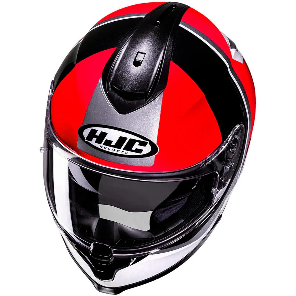 HJC C70N ALIA HELMET - BLACK / WHITE / RED